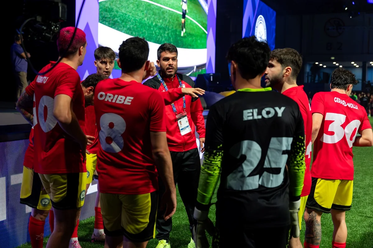 Jugadores en la fase digital de fútbol