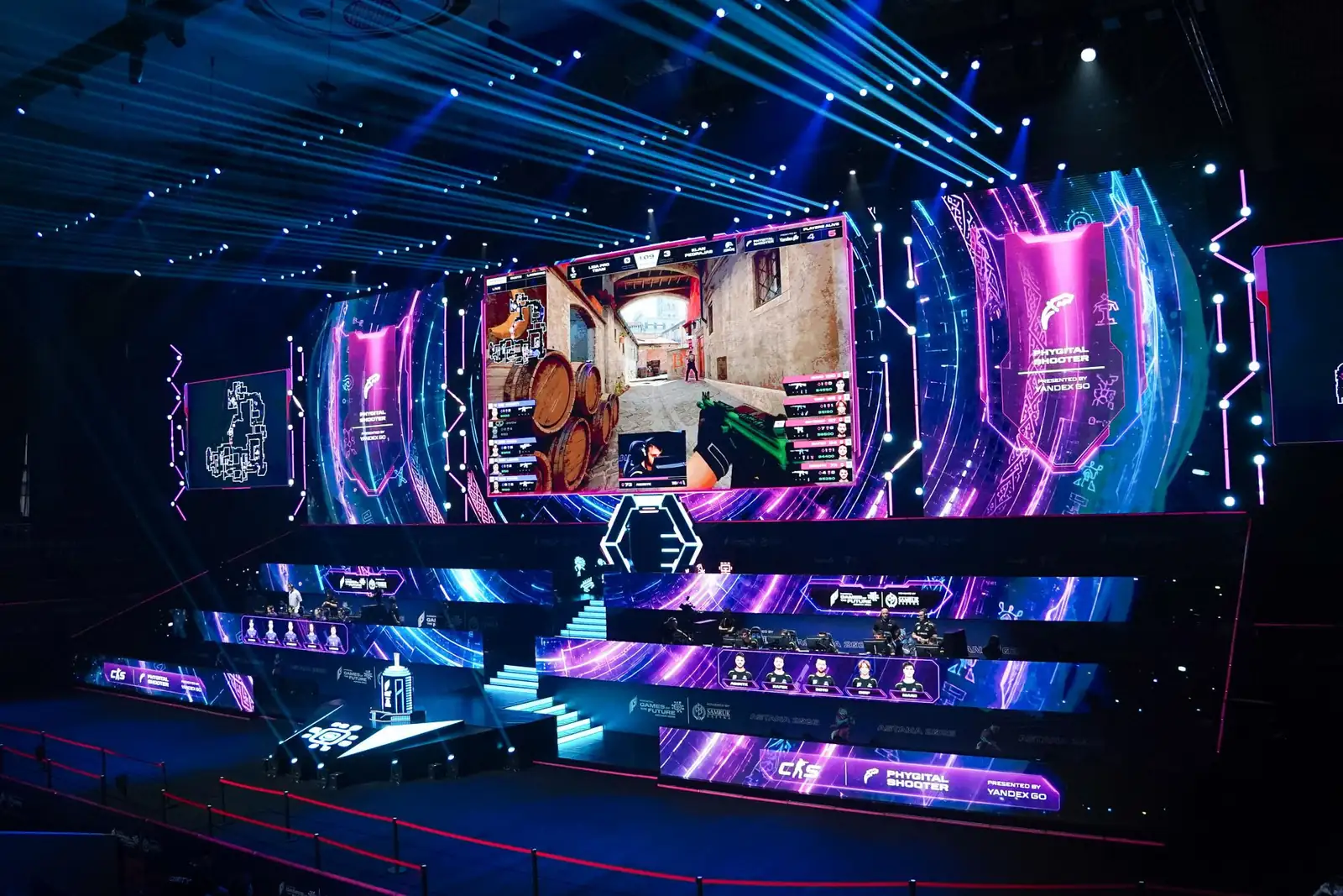 La arena phygital preparada para la competición